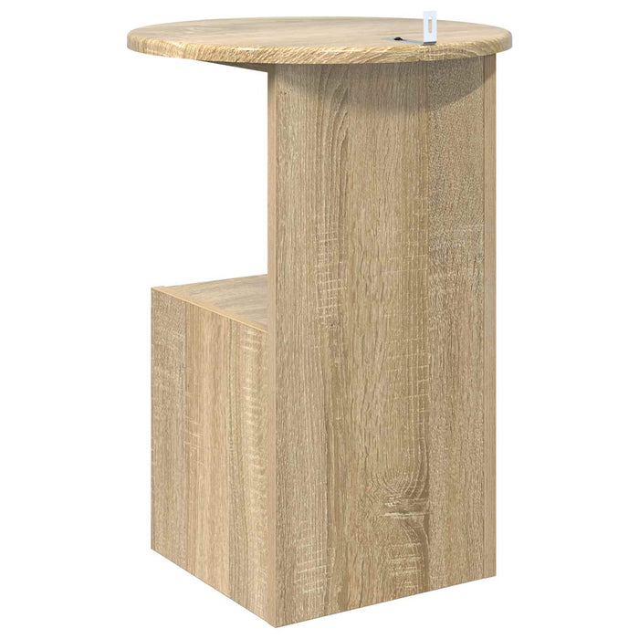Masă laterală Stejar Sonoma Ø 39,5 x 55 cm Lemn prelucrat - WALTI WALTI