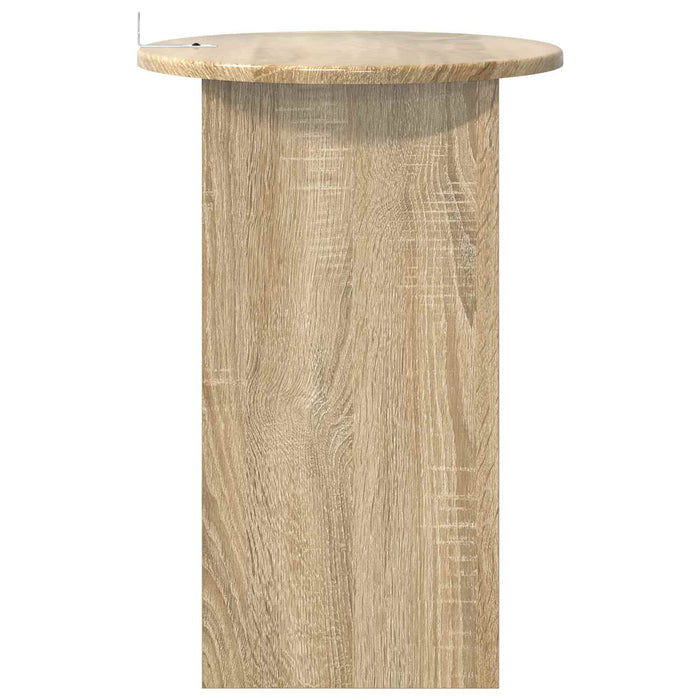 Masă laterală Stejar Sonoma Ø 39,5 x 55 cm Lemn prelucrat - WALTI WALTI