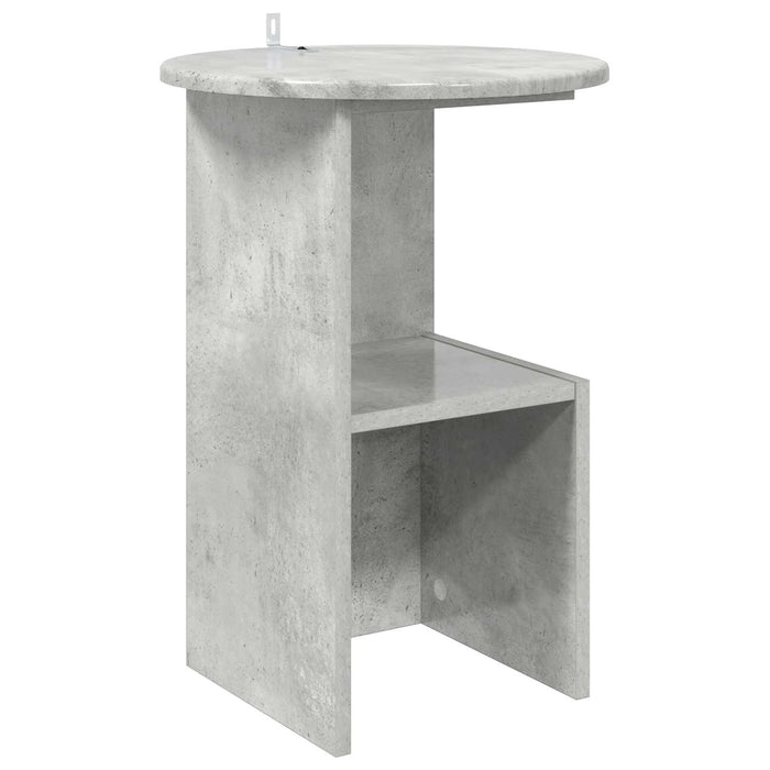 Masă laterală Gri Beton Ø 39,5 x 55 cm Lemn prelucrat - WALTI WALTI