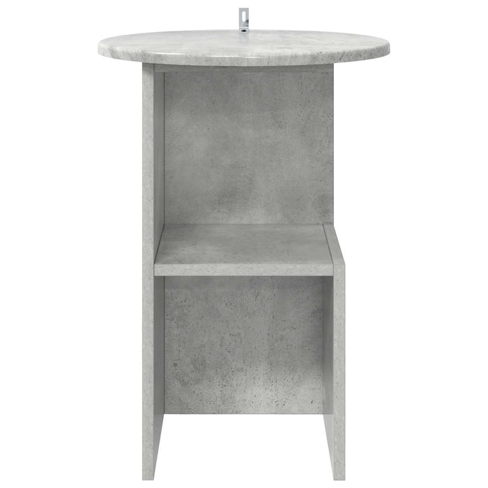 Masă laterală Gri Beton Ø 39,5 x 55 cm Lemn prelucrat - WALTI WALTI