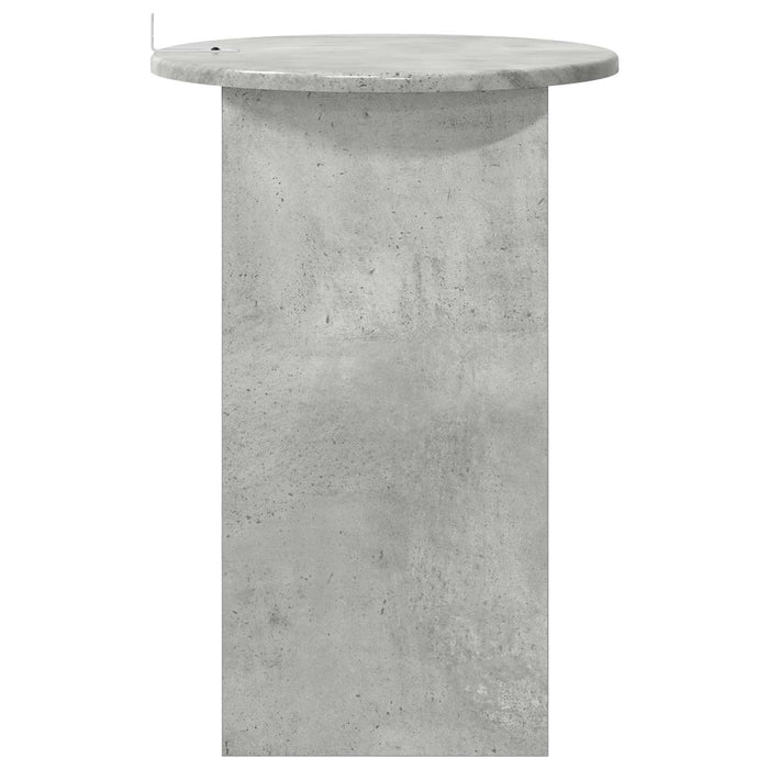 Masă laterală Gri Beton Ø 39,5 x 55 cm Lemn prelucrat - WALTI WALTI
