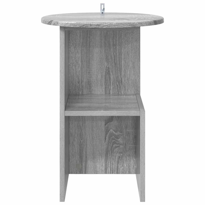Masă laterală Sonoma gri Ø 39,5 x 55 cm Lemn prelucrat - WALTI WALTI