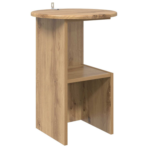 Masă laterală Stejar Artizanal Ø 39,5 x 55 cm Lemn prelucrat - WALTI WALTI