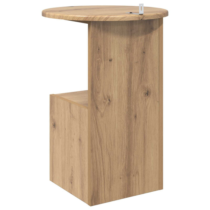 Masă laterală Stejar Artizanal Ø 39,5 x 55 cm Lemn prelucrat - WALTI WALTI