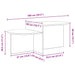 Masă de cafea Gri Beton 100 x 50 x 40 cm Lemn prelucrat - WALTI WALTI