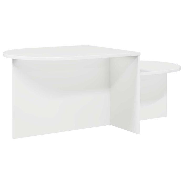 Masă de cafea Alb foarte lucios 100 x 50 x 40 cm Lemn prelucrat - WALTI WALTI