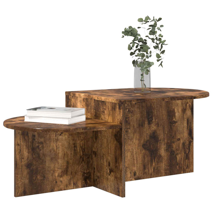 Masă de cafea Stejar fumuriu 100 x 50 x 40 cm Lemn prelucrat - WALTI WALTI