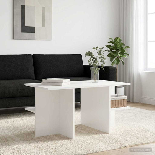 Masă de cafea Alb 87 x 50 x 45 cm Lemn prelucrat - WALTI WALTI