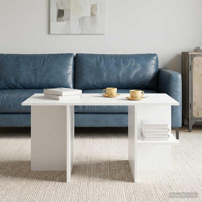 Masă de cafea Alb 87 x 50 x 45 cm Lemn prelucrat - WALTI WALTI