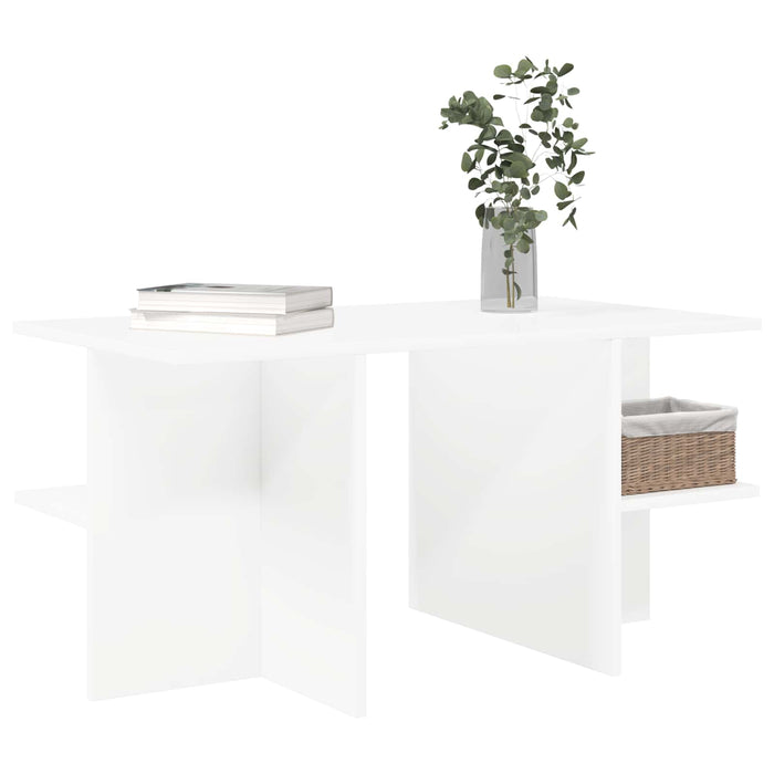 Masă de cafea Alb 87 x 50 x 45 cm Lemn prelucrat - WALTI WALTI