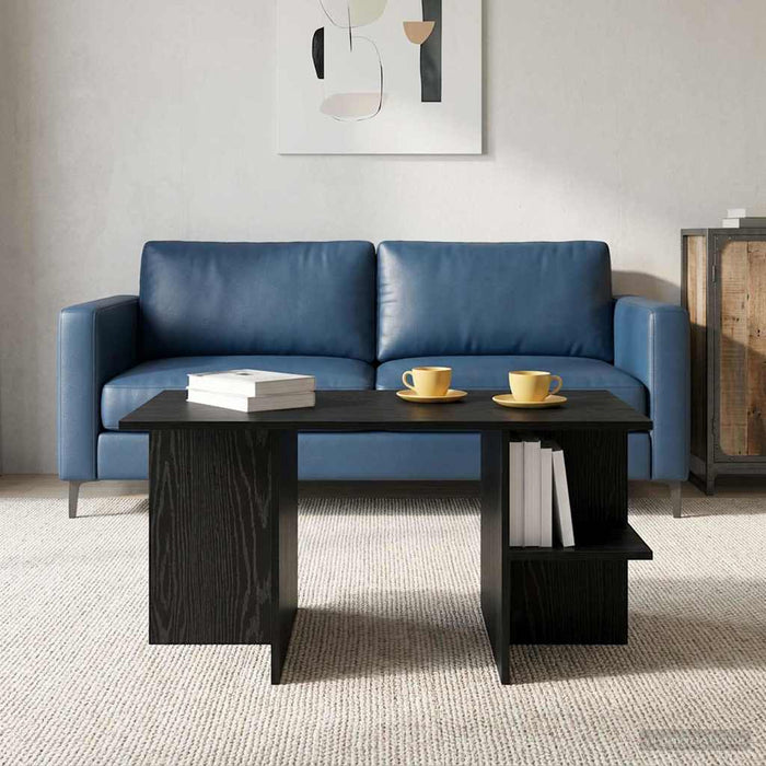 Masă de cafea Stejar Negru 87 x 50 x 45 cm Lemn prelucrat - WALTI WALTI