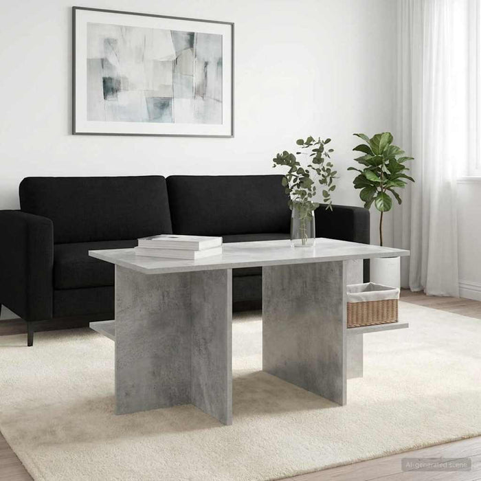 Masă de cafea Gri Beton 87 x 50 x 45 cm Lemn prelucrat - WALTI WALTI