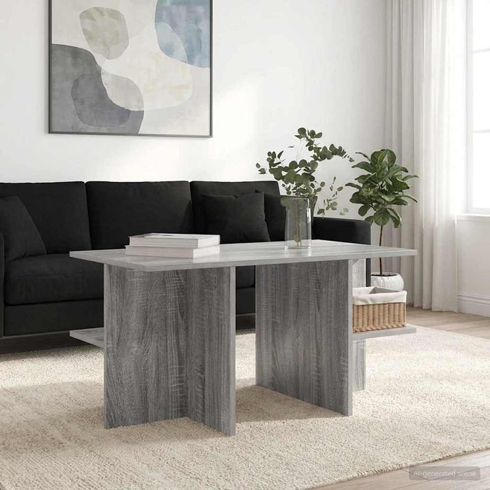Masă de cafea Sonoma gri 87 x 50 x 45 cm Lemn prelucrat - WALTI WALTI