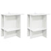Masă de cafea 2 pcs Alb 40 x 30 x 49 cm Lemn prelucrat - WALTI WALTI
