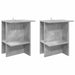 Masă de cafea 2 pcs Gri Beton 40 x 30 x 49 cm Lemn prelucrat - WALTI WALTI