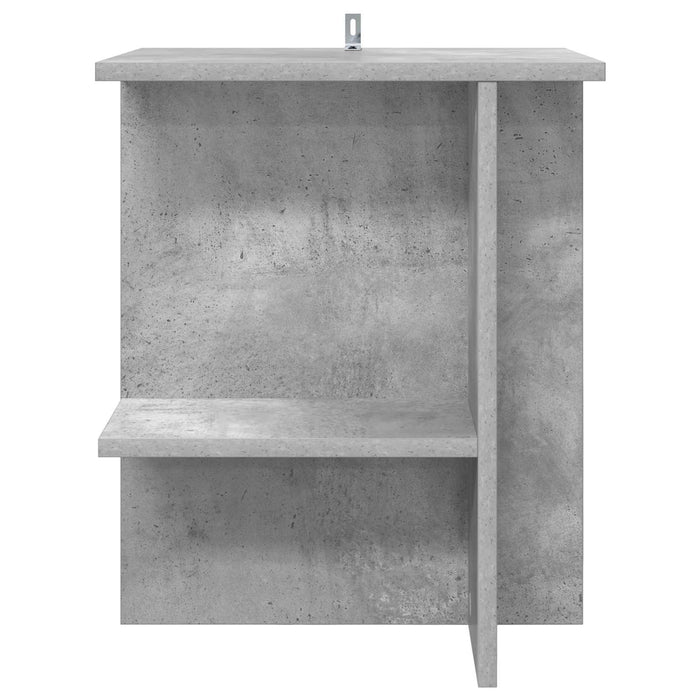 Masă de cafea 2 pcs Gri Beton 40 x 30 x 49 cm Lemn prelucrat - WALTI WALTI
