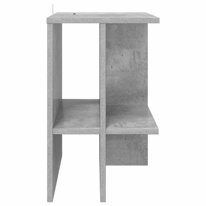 Masă de cafea 2 pcs Gri Beton 40 x 30 x 49 cm Lemn prelucrat - WALTI WALTI