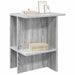 Masă de cafea 2 pcs Sonoma gri 40 x 30 x 49 cm Lemn prelucrat - WALTI WALTI