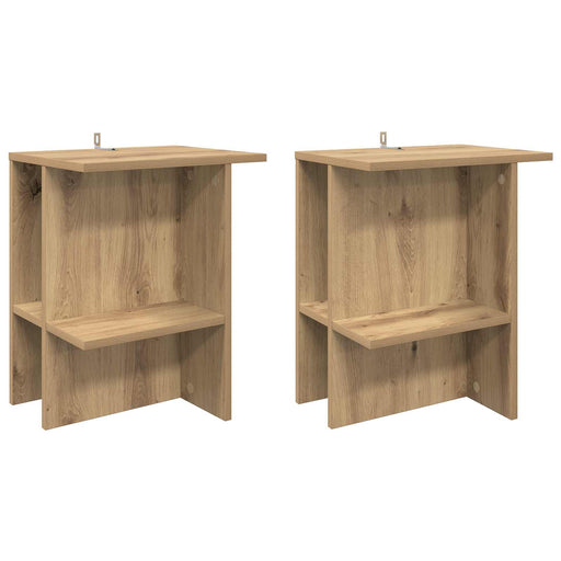 Masă de cafea 2 pcs Stejar Artizanal 40 x 30 x 49 cm - WALTI WALTI