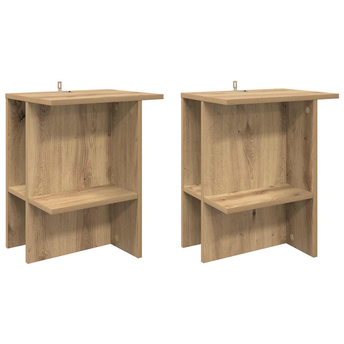 Masă de cafea 2 pcs Stejar Artizanal 40 x 30 x 49 cm - WALTI WALTI