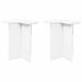 Masă laterală 2 pcs Alb Ø 39 x 38 cm Lemn prelucrat - WALTI WALTI