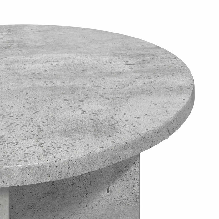 Masă laterală 2 pcs Gri Beton Ø 39 x 38 cm Lemn prelucrat - WALTI WALTI