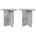 Masă laterală 2 pcs Gri Beton Ø 39 x 38 cm Lemn prelucrat - WALTI WALTI