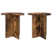 Masă laterală 2 pcs Stejar fumuriu Ø 39 x 38 cm Lemn prelucrat - WALTI WALTI