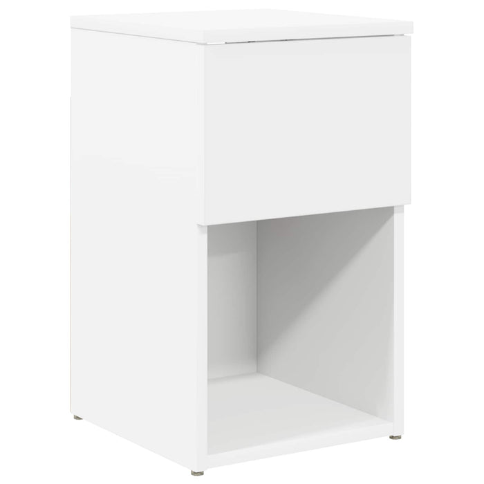 Dulap de pat Alb 29 x 31,5 x 49 cm Lemn prelucrat - WALTI WALTI