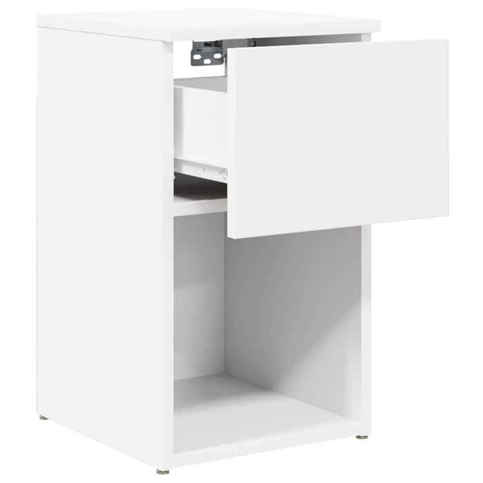 Dulap de pat Alb 29 x 31,5 x 49 cm Lemn prelucrat - WALTI WALTI