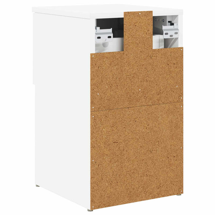 Dulap de pat Alb 29 x 31,5 x 49 cm Lemn prelucrat - WALTI WALTI