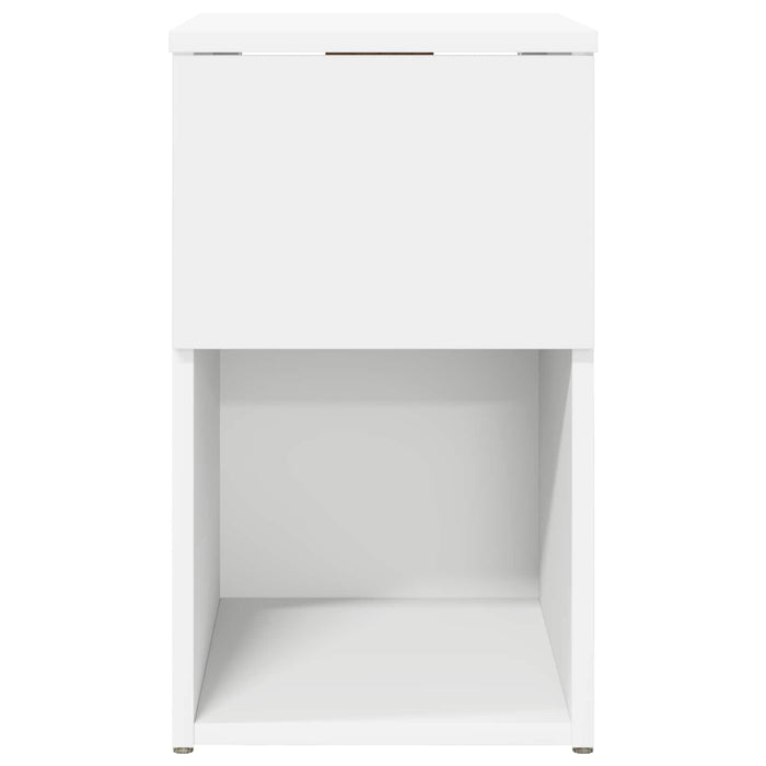 Dulap de pat Alb 29 x 31,5 x 49 cm Lemn prelucrat - WALTI WALTI
