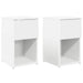 Dulap de pat 2 pcs Alb 29 x 31,5 x 49 cm Lemn prelucrat - WALTI WALTI