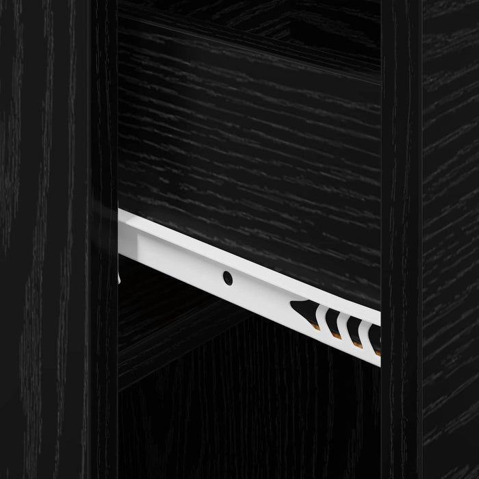 Dulap de pat Stejar Negru 29 x 31,5 x 49 cm Lemn prelucrat - WALTI WALTI
