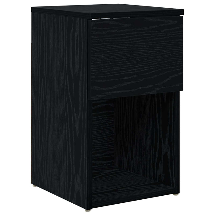 Dulap de pat Stejar Negru 29 x 31,5 x 49 cm Lemn prelucrat - WALTI WALTI
