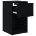 Dulap de pat Stejar Negru 29 x 31,5 x 49 cm Lemn prelucrat - WALTI WALTI