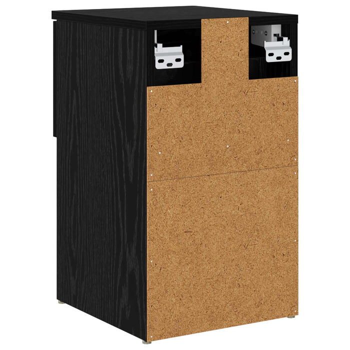 Dulap de pat Stejar Negru 29 x 31,5 x 49 cm Lemn prelucrat - WALTI WALTI