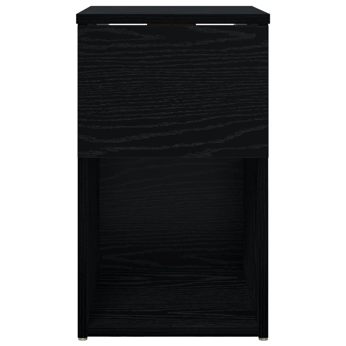 Dulap de pat Stejar Negru 29 x 31,5 x 49 cm Lemn prelucrat - WALTI WALTI