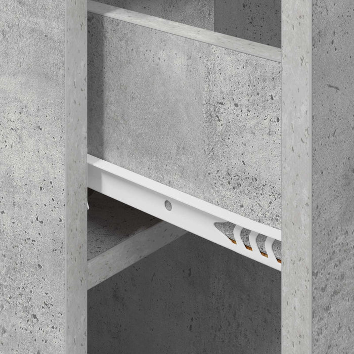 Dulap de pat Gri Beton 29 x 31,5 x 49 cm Lemn prelucrat - WALTI WALTI