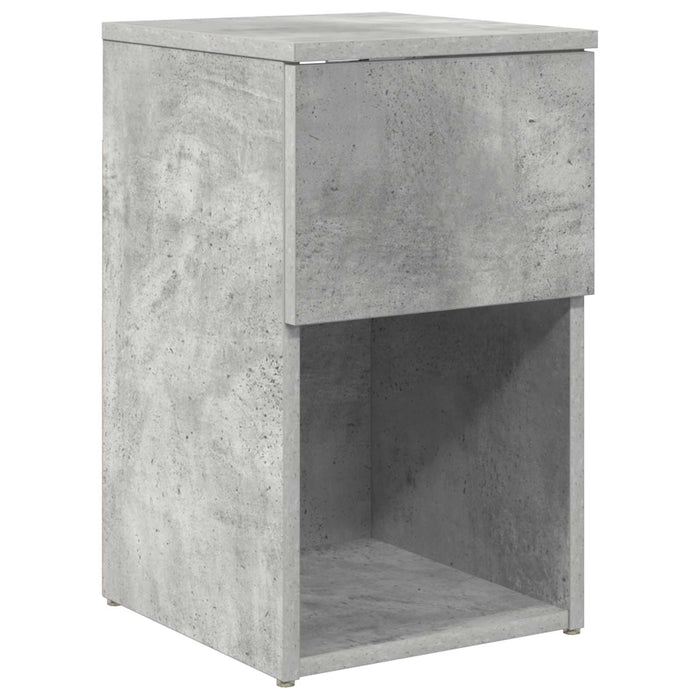 Dulap de pat 2 pcs Gri Beton 29 x 31,5 x 49 cm Lemn prelucrat - WALTI WALTI