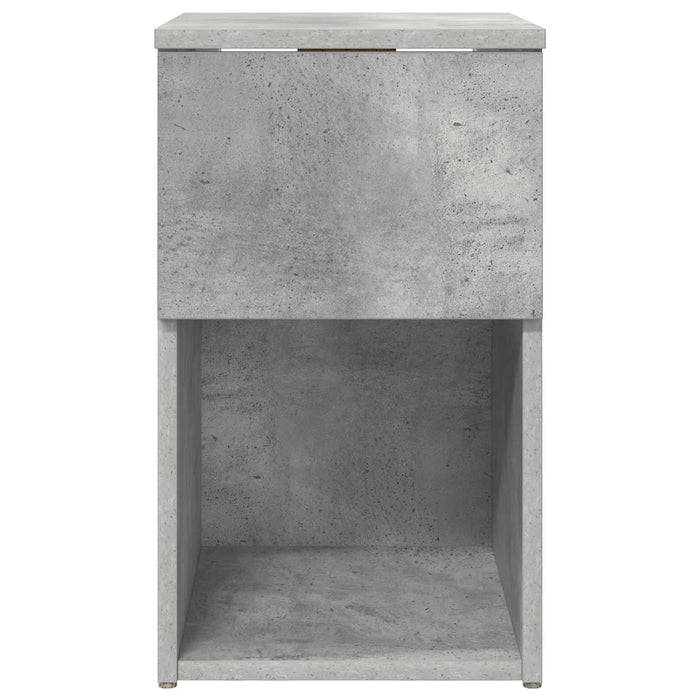 Dulap de pat 2 pcs Gri Beton 29 x 31,5 x 49 cm Lemn prelucrat - WALTI WALTI