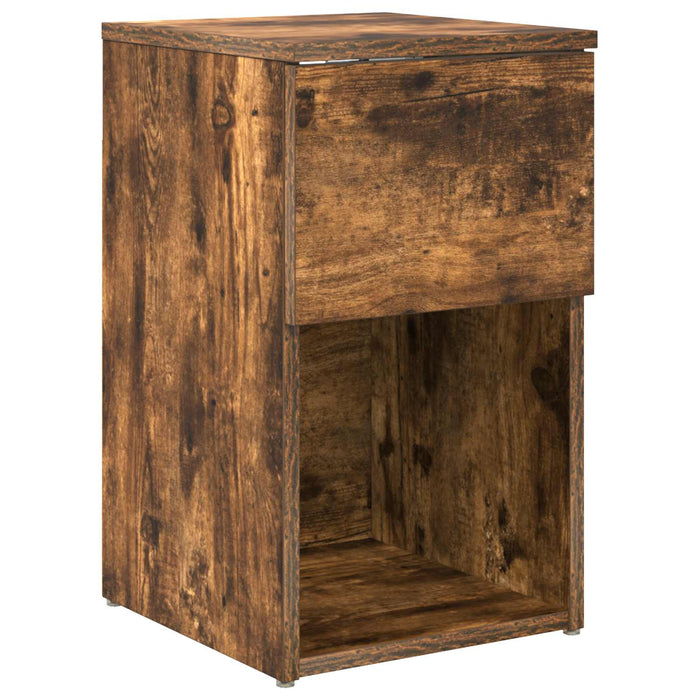 Dulap de pat Stejar fumuriu 29 x 31,5 x 49 cm Lemn prelucrat - WALTI WALTI