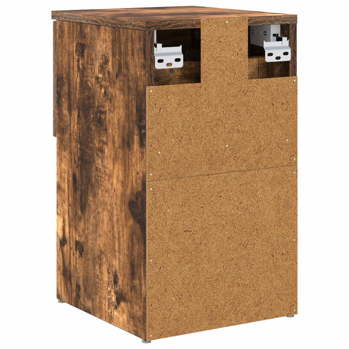 Dulap de pat Stejar fumuriu 29 x 31,5 x 49 cm Lemn prelucrat - WALTI WALTI