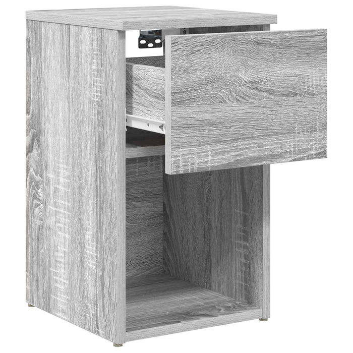 Dulap de pat Sonoma gri 29 x 31,5 x 49 cm Lemn prelucrat - WALTI WALTI