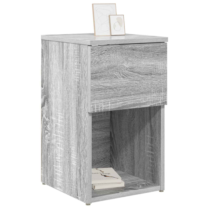 Dulap de pat Sonoma gri 29 x 31,5 x 49 cm Lemn prelucrat - WALTI WALTI