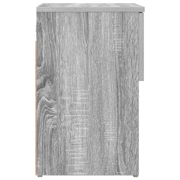 Dulap de pat Sonoma gri 29 x 31,5 x 49 cm Lemn prelucrat - WALTI WALTI