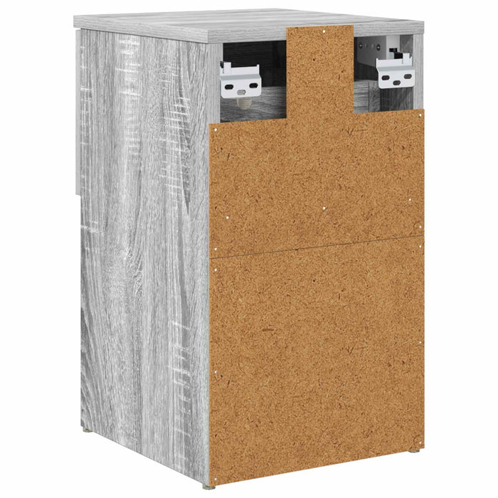 Dulap de pat 2 pcs Sonoma gri 29 x 31,5 x 49 cm Lemn prelucrat - WALTI WALTI