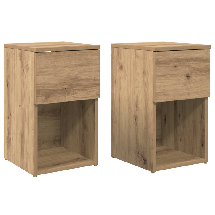 Dulap de pat 2 pcs Stejar Artizanal 29 x 31,5 x 49 cm - WALTI WALTI
