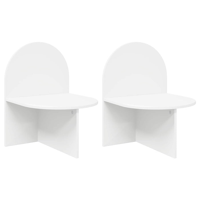 Noptieră 2 pcs Alb 48 x 49 x 65 cm Lemn prelucrat - WALTI WALTI