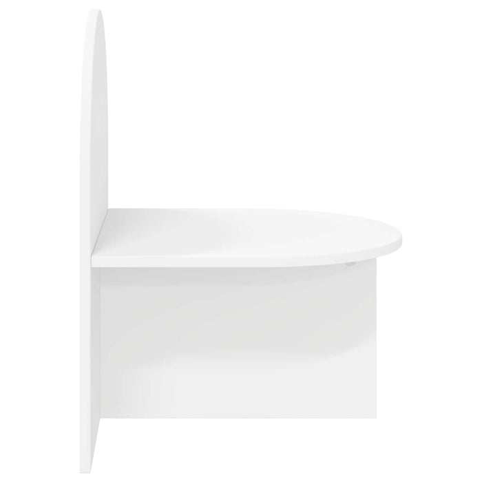 Noptieră 2 pcs Alb 48 x 49 x 65 cm Lemn prelucrat - WALTI WALTI
